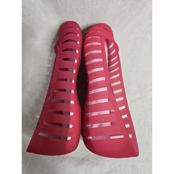 Crocs Adrina II Closed Toe Slip On Jelly Flats Women’s Size 9 Ballet Shoes Pink - Picture 7 of 10